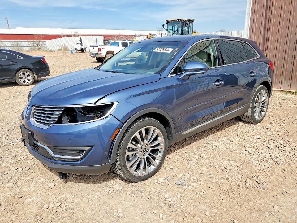 2018 Lincoln Mkx VIN 2LMPJ8LRXJBL41944 COPART salvage auction — FRONT END, Sd - Cert Of Title-Salvage, sold $250 on 2026-07-14 (photo 1)
