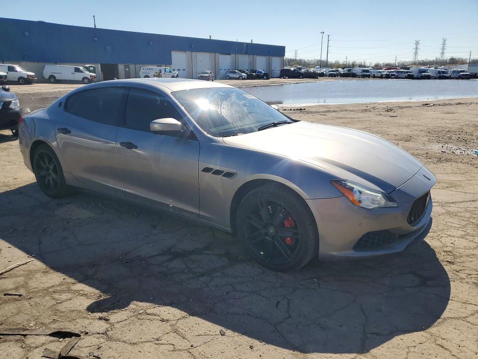 2017 Maserati Quattroporte VIN ZAM56RRA1H1237165 COPART salvage auction — REAR END, Mi - Certificate Of Title, sold $8,200 on 2026-07-07 (photo 4)