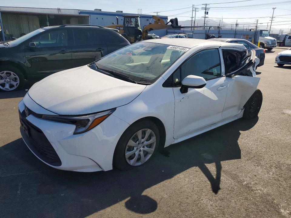2025 Toyota Corolla VIN JTDBCMFE2S3093650 COPART salvage auction — ALL OVER, Ca - Salvage Certificate, sold $4,200 on 2026-07-08 (photo 1)