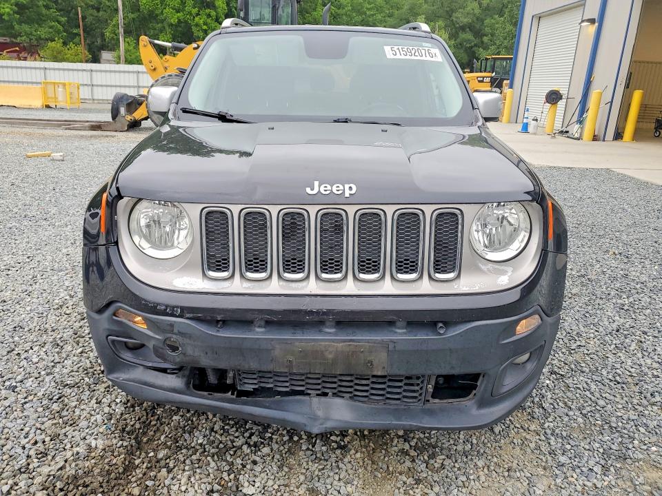 2016 Jeep Renegade VIN ZACCJBDT7GPD52264 COPART salvage auction — FRONT END, Nc - Salvage Certificate Of Title, sold $1,750 on 2026-08-06 (photo 5)