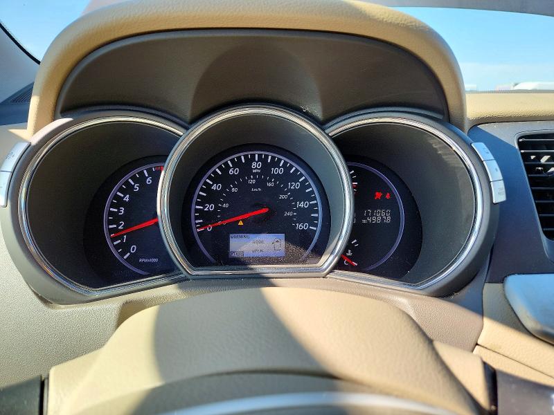 2011 Nissan Murano VIN JN8AZ1MWXBW151138 COPART salvage auction — SIDE, Il - Salvage Certificate, sold $475 on 2026-07-22 (photo 9)