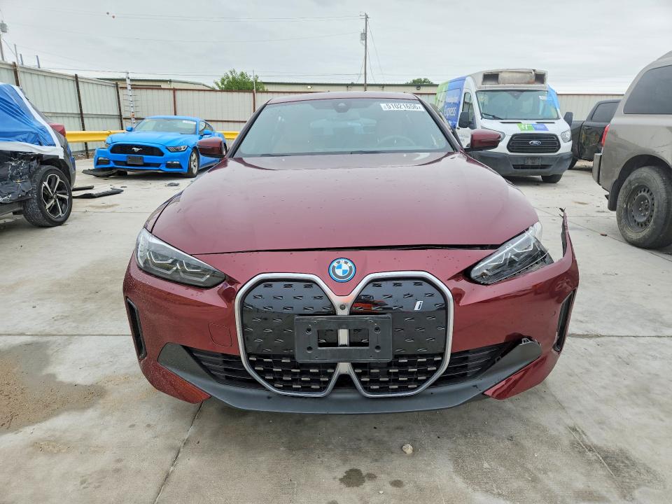 2024 BMW I4 VIN WBY73AW08RFS33572 COPART salvage auction — FRONT END, Tx - Salvage Vehicle Title, sold $13,500 on 2026-07-28 (photo 5)