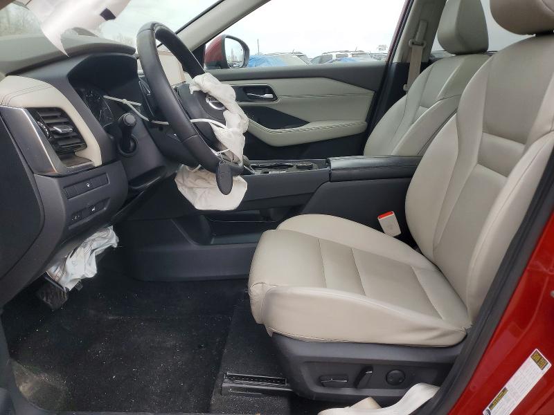 2021 Nissan Rogue VIN JN8AT3BB9MW222281 COPART salvage auction — FRONT END, Mi - Scrap Certificate Of Title, sold $4,900 on 2026-07-22 (photo 7)