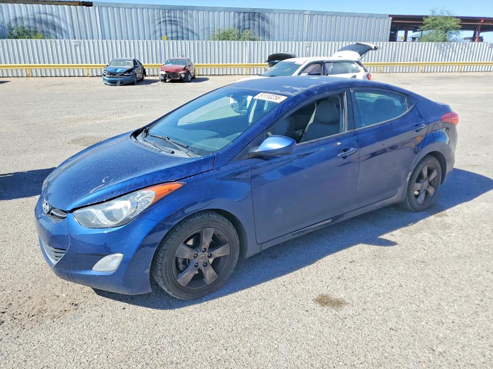 2013 Hyundai Elantra VIN KMHDH4AEXDU685016 COPART salvage auction — SIDE, Az - Cert Of Title - Salvage, sold $175 on 2026-07-31 (photo 1)