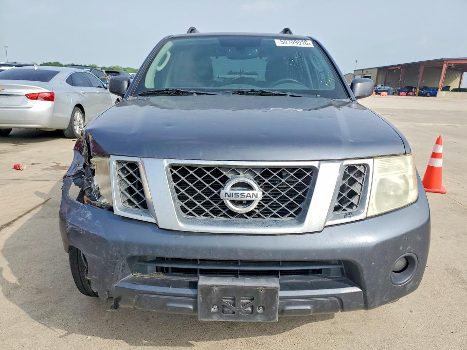 2011 Nissan Pathfinder VIN 5N1AR1NN4BC610811 COPART salvage auction — FRONT END, Tx - Salvage Vehicle Title, sold $700 on 2026-07-02 (photo 5)