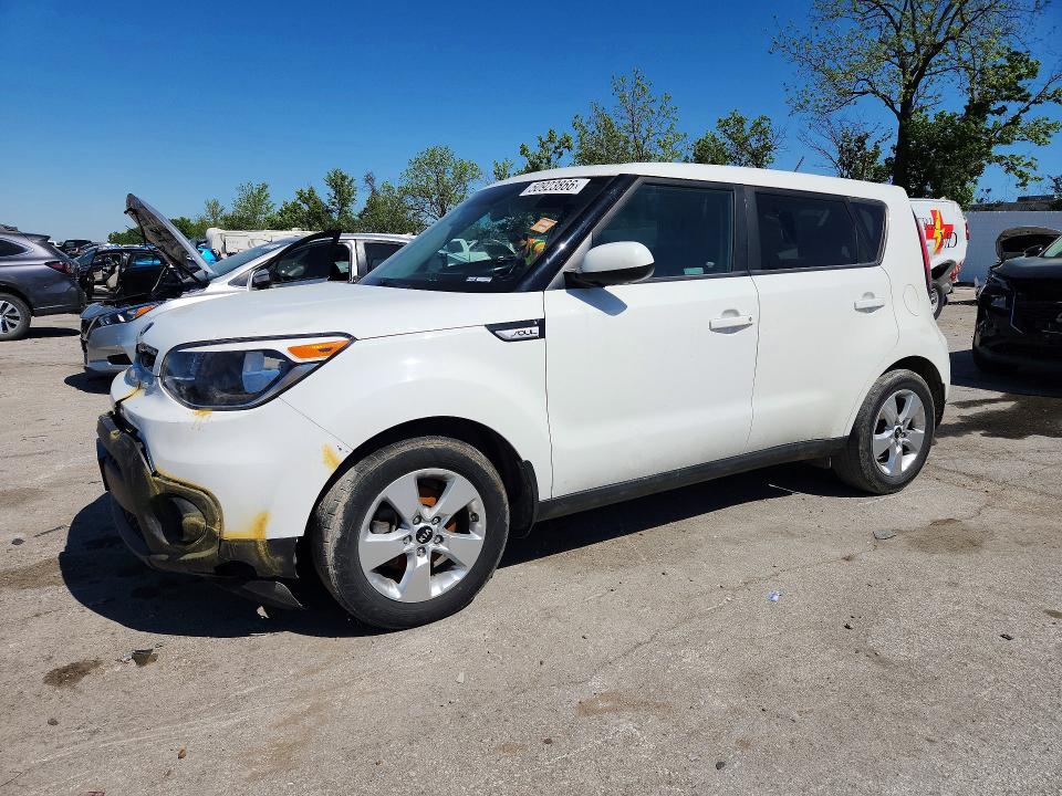 2019 Kia Soul VIN KNDJN2A29K7917658 COPART salvage auction — FRONT END, Il - Certificate Of Title (P), sold $1,900 on 2026-07-17 (photo 1)