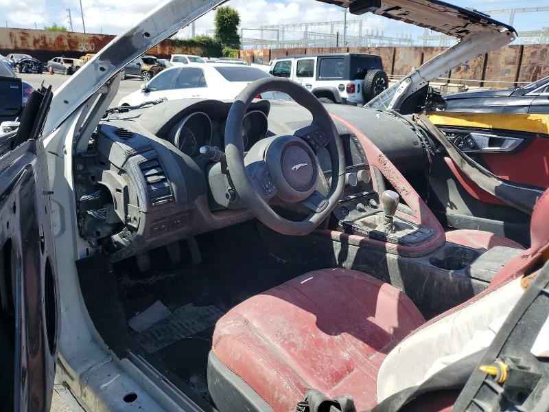 2016 Jaguar F-type VIN SAJWB6FC2G8K27874 COPART salvage auction — FRONT END, CA, sold $250 on 2026-07-24 (photo 8)