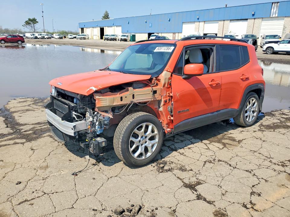 2015 Jeep Renegade VIN ZACCJABT2FPC34831 COPART salvage auction — FRONT END, Mi - Scrap-Bill Of Sale, sold $300 on 2026-07-28 (photo 1)