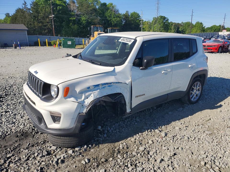 2023 Jeep Renegade VIN ZACNJDB12PPP39968 COPART salvage auction — FRONT END, Nc - Salvage Certificate Of Title, sold $2,700 on 2026-08-19 (photo 1)