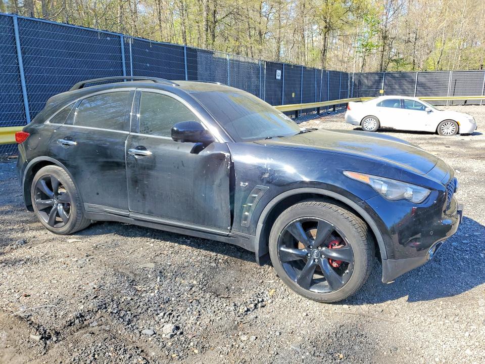 2017 Infiniti Qx70 VIN JN8CS1MW3HM413535 COPART salvage auction — SIDE, Md - Cert Of Salvage > 75% Damage, sold $225 on 2026-07-17 (photo 4)