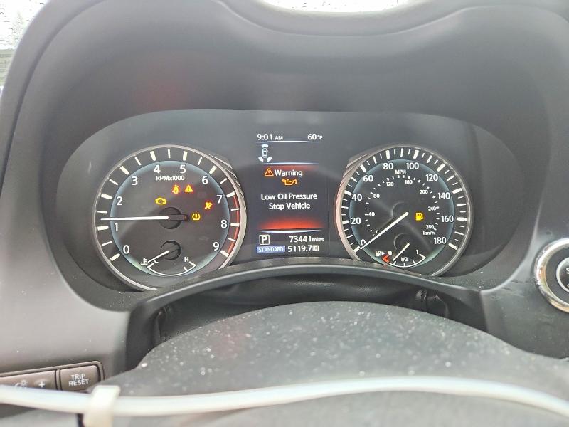 2018 Infiniti Q50 VIN JN1EV7AR1JM432056 COPART salvage auction — SIDE, Md - Cert Of Salvage > 75% Damage, sold $2,350 on 2026-07-24 (photo 9)