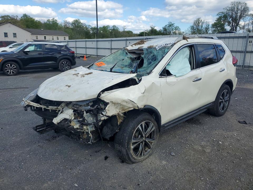 2017 Nissan Rogue VIN JN8AT2MV2HW254822 COPART salvage auction — ALL OVER, PA - CERTIFICATE OF SALVAGE, sold $400 on 2026-07-18 (photo 1)