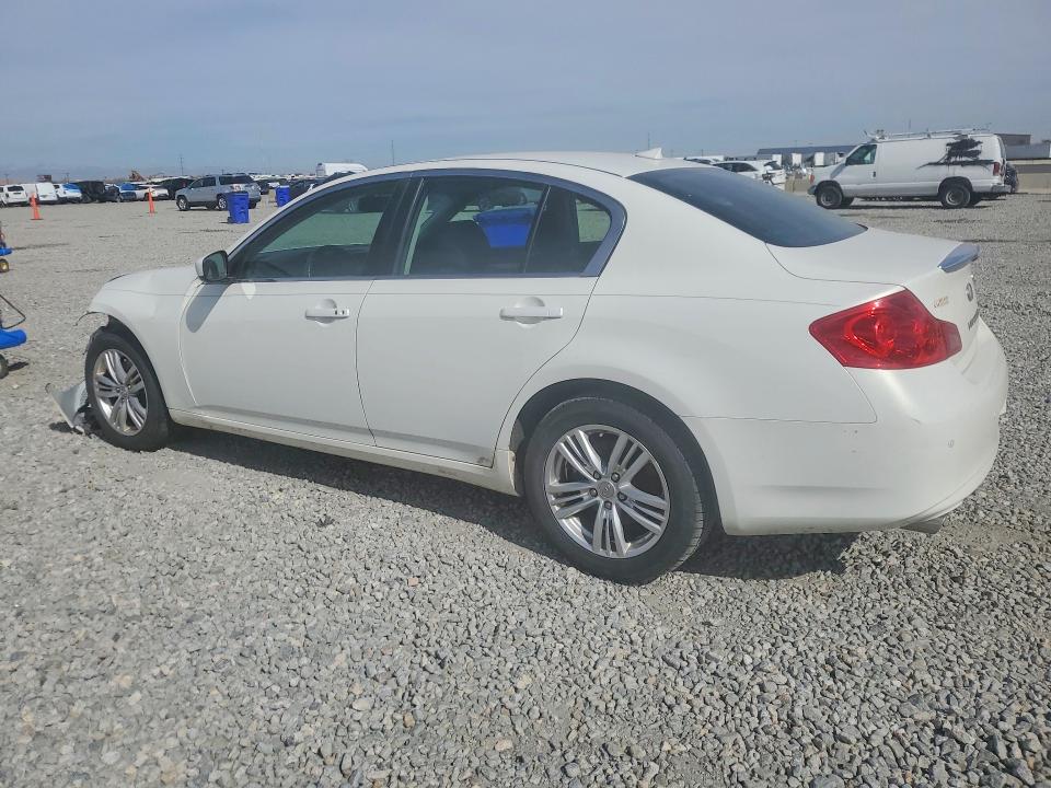 2013 Infiniti G VIN JN1CV6AR6DM765875 COPART salvage auction — FRONT END, Salvage Title, sold $350 on 2026-07-23 (photo 2)