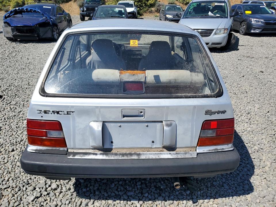 1987 Chevrolet Geo sprint VIN JG1MR2158HK758108 COPART salvage auction — FRONT END, Nv - Salvage Title, sold $225 on 2026-07-30 (photo 6)