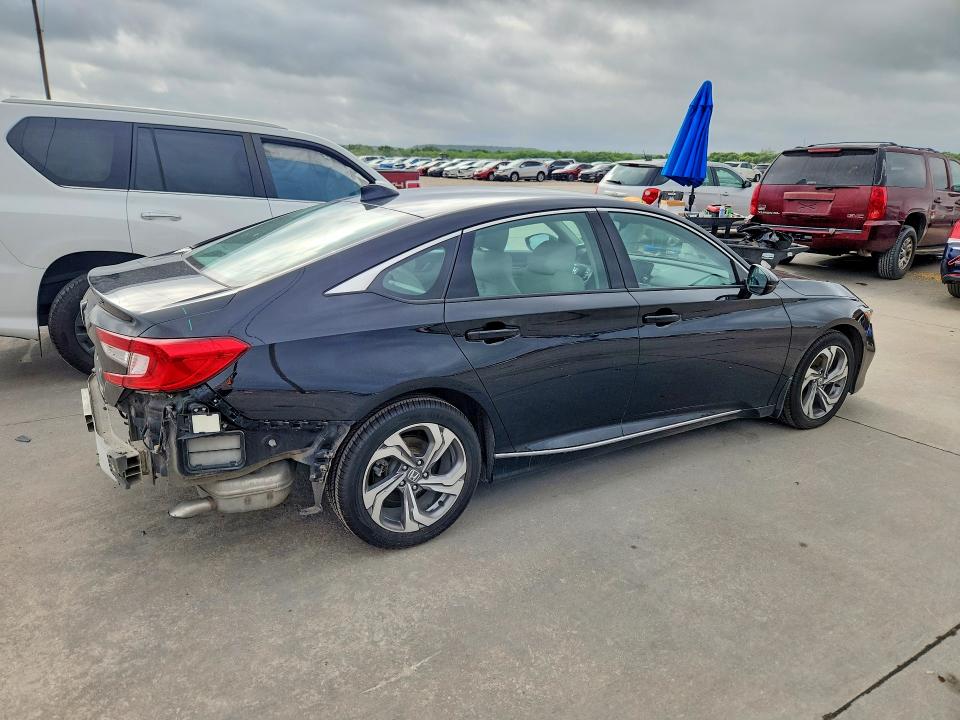 2018 Honda Accord VIN 1HGCV1F53JA158207 COPART salvage auction — REAR END, Tx - Salvage Vehicle Title, sold $7,700 on 2026-07-09 (photo 3)