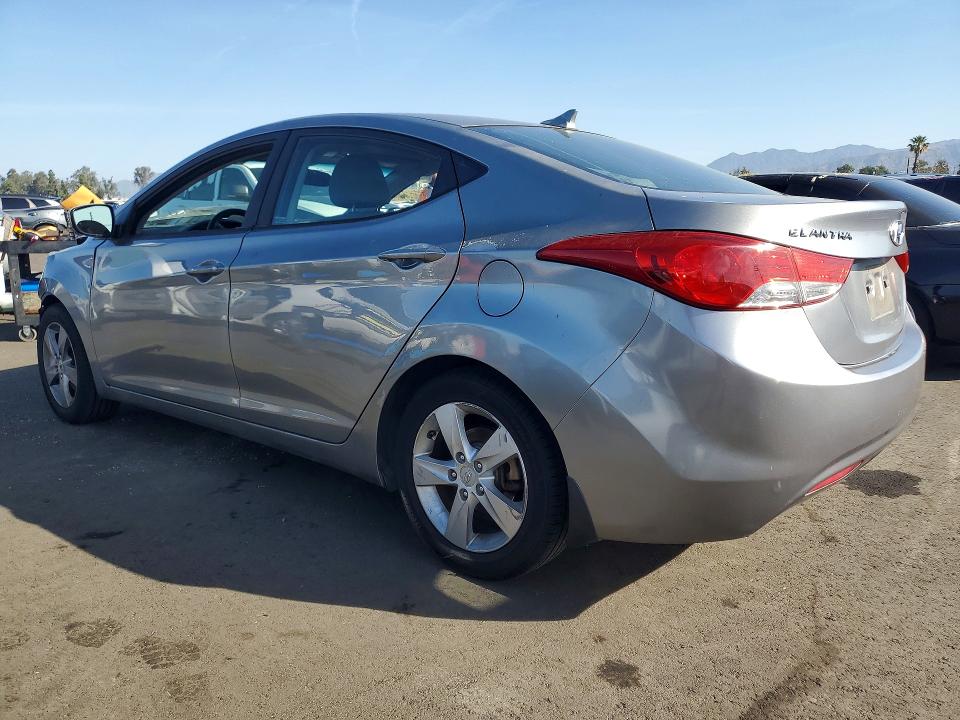 2013 Hyundai Elantra VIN KMHDH4AE0DU950266 COPART salvage auction — FRONT END, Ca - Salvage Certificate, sold $225 on 2026-07-13 (photo 2)