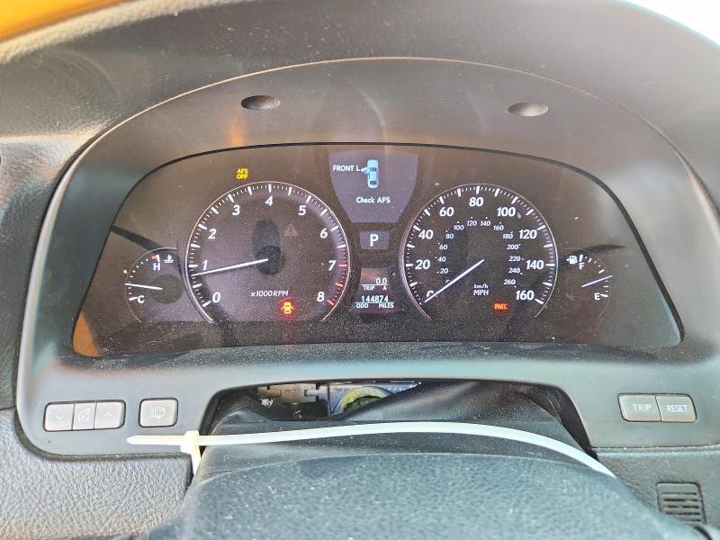 2010 Lexus Ls VIN JTHGL5EFXA5036961 COPART salvage auction — REAR END, Ca - Salvage Certificate, sold $2,950 on 2026-07-09 (photo 9)