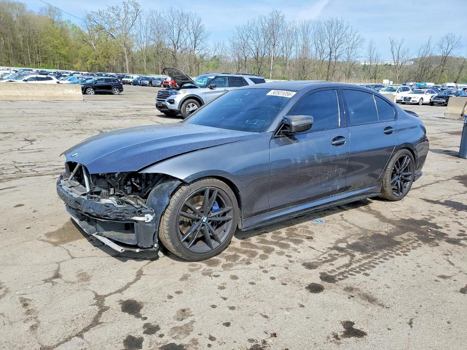 2022 BMW M3 VIN 3MW5U9J07N8C29797 COPART salvage auction — FRONT END, Ny - Mv-907A Salvage Certificate, sold $14,900 on 2026-07-09 (photo 1)