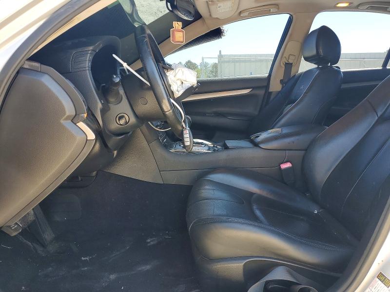 2010 Infiniti G VIN JN1CV6AR2AM254398 COPART salvage auction — FRONT END, Ga - Cert Of Title-Salvage, sold $425 on 2026-07-06 (photo 7)