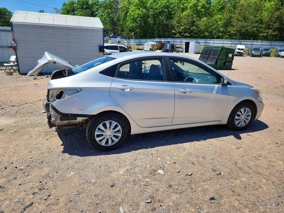 2016 Hyundai Accent VIN KMHCT4AE6GU089335 COPART salvage auction — REAR END, Va - Cert Of Title - Salvage, sold $1,000 on 2026-07-06 (photo 3)