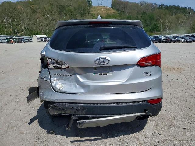 2015 Hyundai Santa fe VIN 5XYZTDLB4FG251187 COPART salvage auction — REAR END, Wv - Salvage Certificate, sold $1,950 on 2026-07-30 (photo 6)
