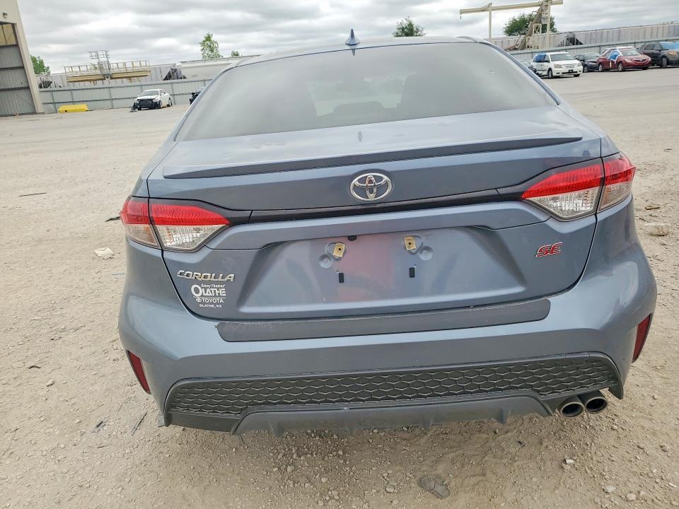 2022 Toyota Corolla VIN JTDP4MCE3NJ098556 COPART salvage auction — HAIL, Ks - Cert Of Title-Salvage, sold $10,300 on 2026-07-09 (photo 6)