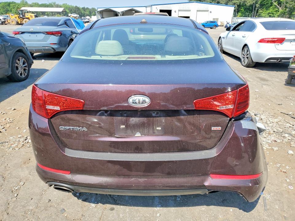 2012 Kia Optima VIN 5XXGM4A76CG006300 COPART salvage auction — FRONT END, Ga - Cert Of Title-Salvage, sold $625 on 2026-07-24 (photo 6)