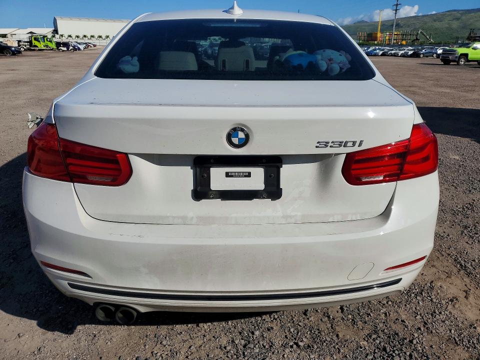 2017 BMW 3 series VIN WBA8B9C50HK676485 COPART salvage auction — REAR END, Hi - Certificate Of Salvage, sold $2 on 2026-07-06 (photo 6)