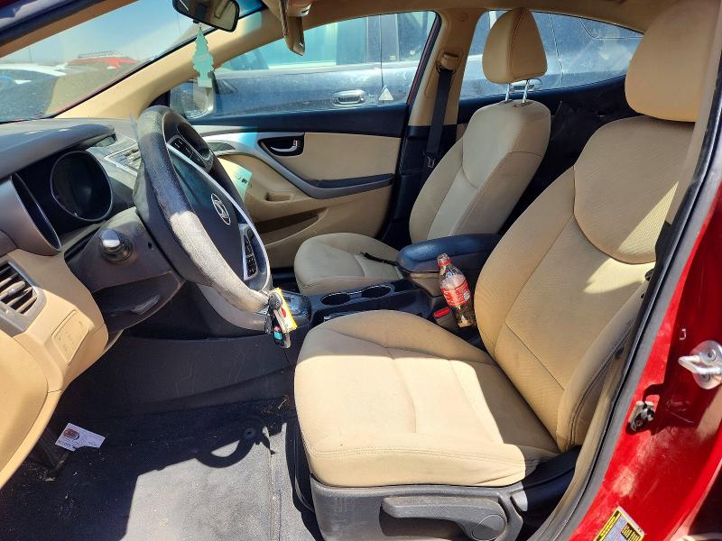 2012 Hyundai Elantra VIN KMHDH4AE8CU307338 COPART salvage auction — FRONT END, Nm - Cert Of Title-Salvage, sold $400 on 2026-07-13 (photo 7)