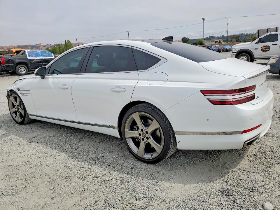 2021 Genesis G80 VIN KMTGC4SDXMU047775 COPART salvage auction — FRONT END, Ca - Salvage Certificate, sold $10,000 on 2026-07-08 (photo 2)