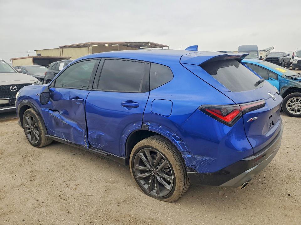 2025 Acura Adx VIN 3HDSA2H55SM711290 COPART salvage auction — SIDE, Tx - Salvage Vehicle Title, sold $15,100 on 2026-07-30 (photo 2)