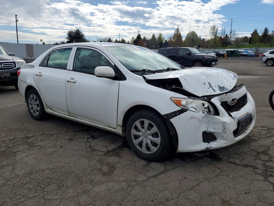 2010 Toyota Corolla VIN JTDBU4EE2AJ084908 COPART salvage auction — FRONT END, Or - Salvage Title Certificate, sold $550 on 2026-07-22 (photo 4)