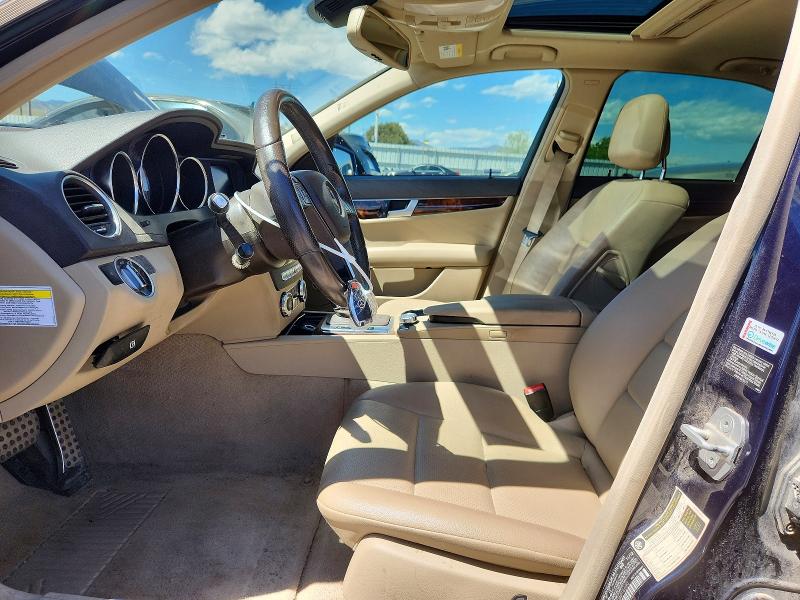 2013 Mercedes-benz C-klasse VIN WDDGF8AB1DA818693 COPART salvage auction — SIDE, CO - SALVAGE TITLE, sold $400 on 2026-07-27 (photo 7)
