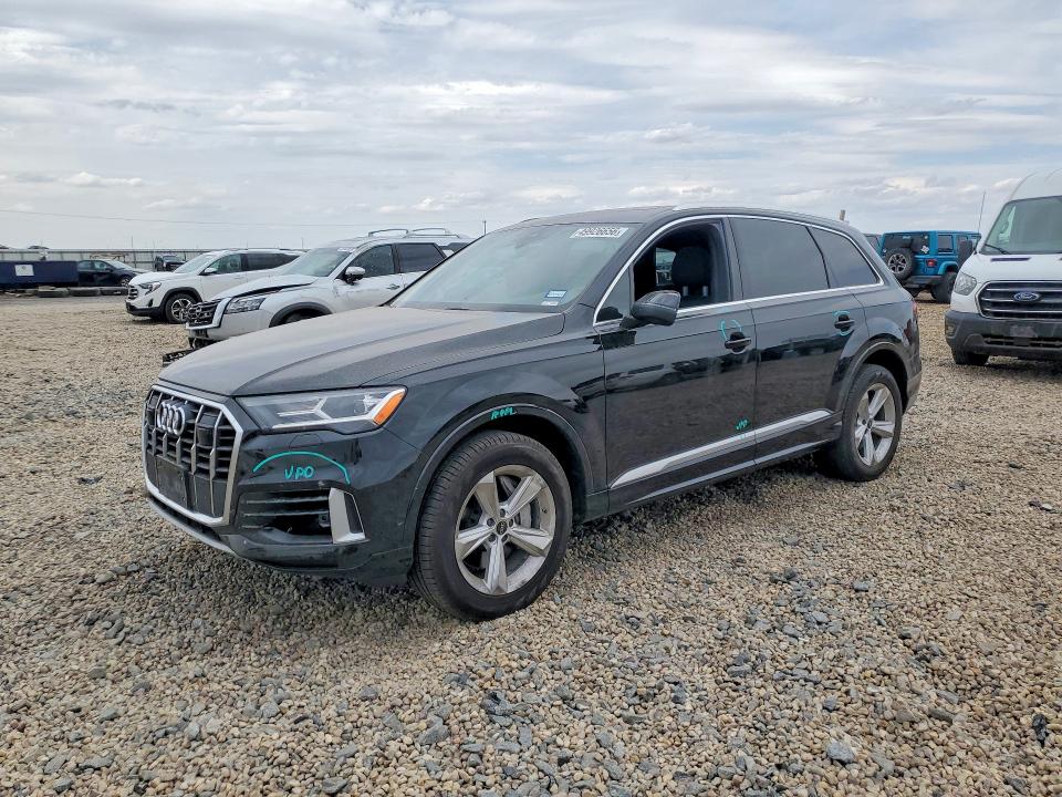 2022 Audi Q7 VIN WA1LJBF79ND001605 COPART salvage auction — SIDE, Tx - Salvage Vehicle Title, sold $18,100 on 2026-07-14 (photo 1)