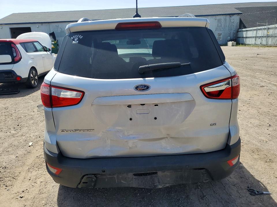 2021 Ford Ecosport VIN MAJ3S2GE7MC398323 COPART salvage auction — FRONT END, Mi - Scrap Certificate Of Title, sold $775 on 2026-07-29 (photo 6)