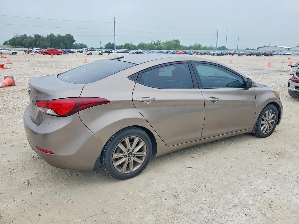 2016 Hyundai Elantra VIN 5NPDH4AE7GH786422 COPART salvage auction — UNDERCARRIAGE, Mt - Certificate Of Title, sold $800 on 2026-07-06 (photo 3)