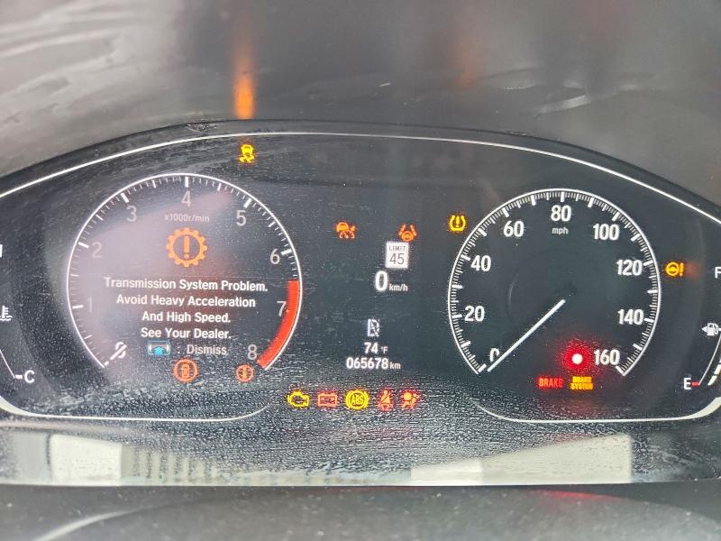 2021 Honda Accord VIN 1HGCV1F31MA063390 COPART salvage auction — FRONT END, Tx - Certificate Of Title, sold $6,000 on 2026-07-09 (photo 9)