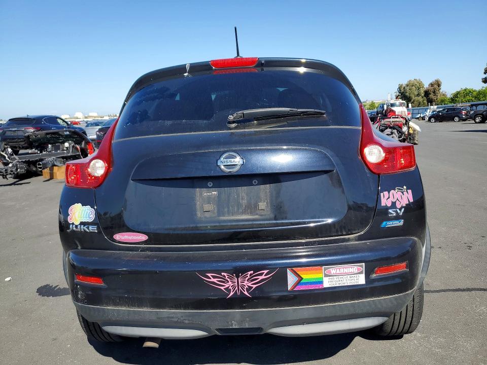 2012 Nissan Juke VIN JN8AF5MRXCT117147 COPART salvage auction — FRONT END, Salvage Title, sold $800 on 2026-07-13 (photo 6)