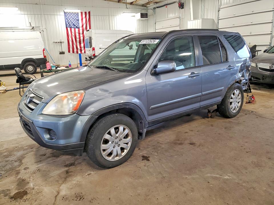 2006 Honda Cr-v VIN SHSRD78926U415718 COPART salvage auction — REAR END, Mn - Cert Of Title-Salvage, sold $525 on 2026-07-09 (photo 1)