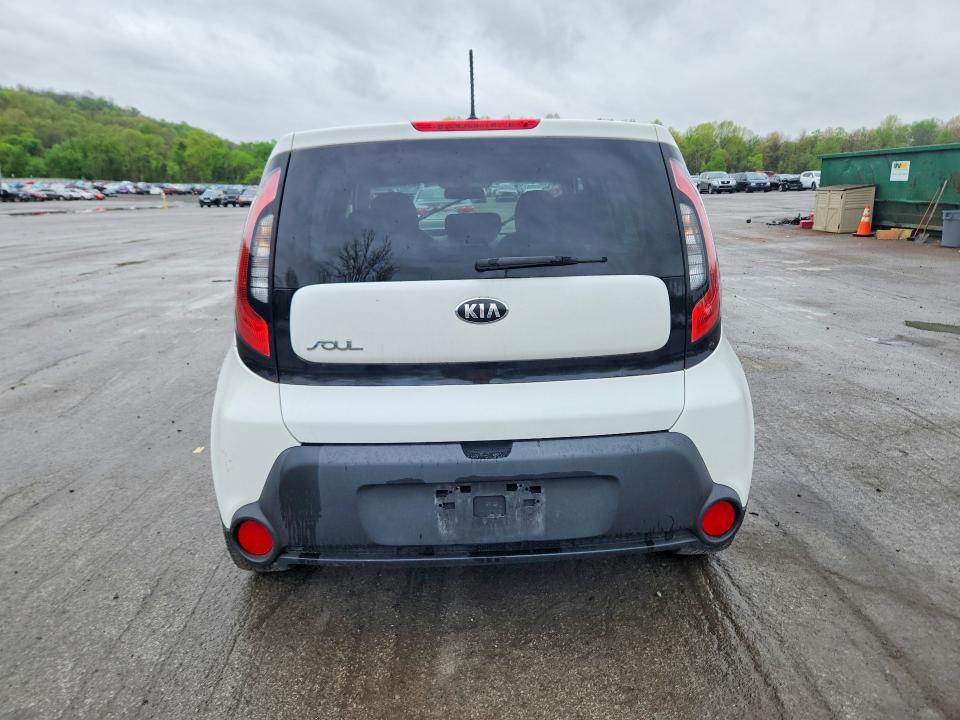 2014 Kia Soul VIN KNDJN2A28E7107099 COPART salvage auction — FRONT END, Pa - Certificate Of Salvage, sold $975 on 2026-07-02 (photo 6)