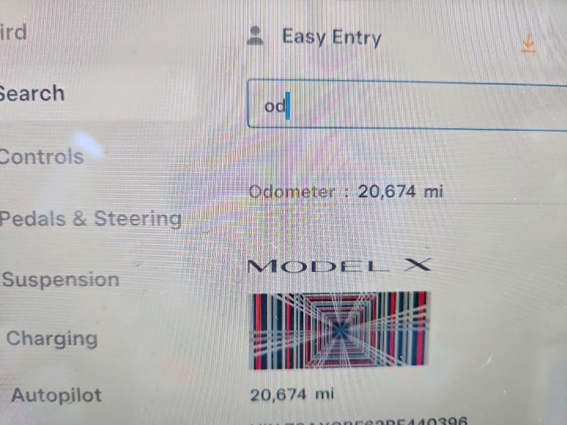 2024 Tesla Model x VIN 7SAXCBE62RF440396 COPART salvage auction — FRONT END, Tx - Certificate Of Title, sold $12,200 on 2026-07-23 (photo 9)
