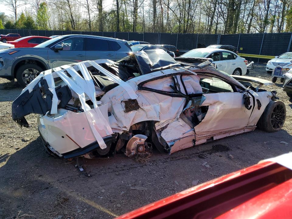 2022 BMW M4 VIN WBS43AZ04NCK24016 COPART salvage auction — ROLLOVER, Md - Cert Of Salvage > 75% Damage, sold $10,500 on 2026-07-10 (photo 3)