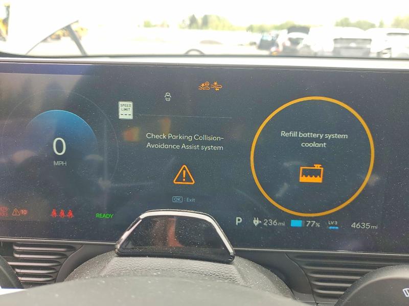 2025 Hyundai Ioniq VIN 7YAKPDDC6SY040824 COPART salvage auction — FRONT END, Or - Salvage Title Certificate, sold $14,500 on 2026-07-15 (photo 9)