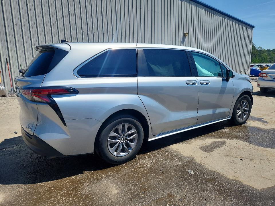 2021 Toyota Sienna VIN 5TDKRKEC3MS028956 COPART salvage auction — FRONT END, Sc - Cert Of Title-Salvage, sold $7,100 on 2026-07-20 (photo 3)