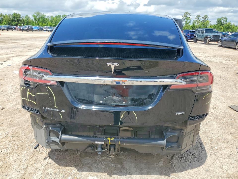 2018 Tesla Model x VIN 5YJXCBE29JF136366 COPART salvage auction — REAR END, TX - SALVAGE VEHICLE TITLE, sold $8,200 on 2026-07-28 (photo 6)