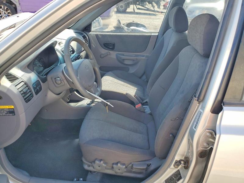 2005 Hyundai Accent VIN KMHCG45CX5U625326 COPART salvage auction — FRONT END, UT - SALVAGE CERTIFICATE, sold $125 on 2026-07-14 (photo 7)