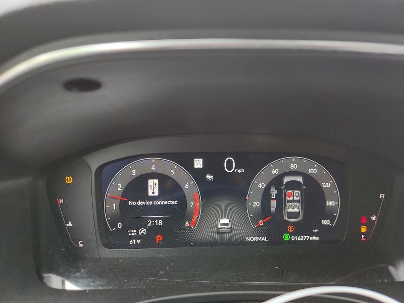 2024 Acura Integra VIN 19UDE4H33RA019675 COPART salvage auction — FRONT END, Md - Cert Of Salvage > 75% Damage, sold $11,000 on 2026-07-23 (photo 9)