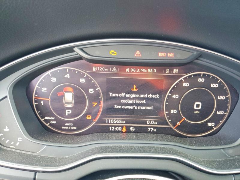 2018 Audi Q5 VIN WA1BNAFY0J2216590 COPART salvage auction — FRONT END, Fl - Cert Of Title Slvg Rebuildable, sold $5,700 on 2026-07-08 (photo 9)