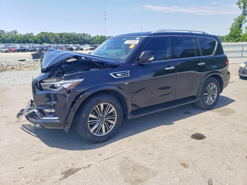 2019 Infiniti VIN JN8AZ2NE7K9231216 COPART salvage auction — FRONT END, Nc - Certificate Of Title, sold $625 on 2026-07-21 (photo 1)