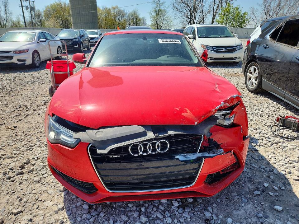 2016 Audi A5 VIN WAUM2AFR6GA027857 COPART salvage auction — FRONT END, MI - CERTIFICATE OF TITLE, sold $1,550 on 2026-07-02 (photo 5)